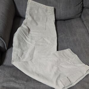 Eddie Bauer Wide-Leg Pants in Light Tan